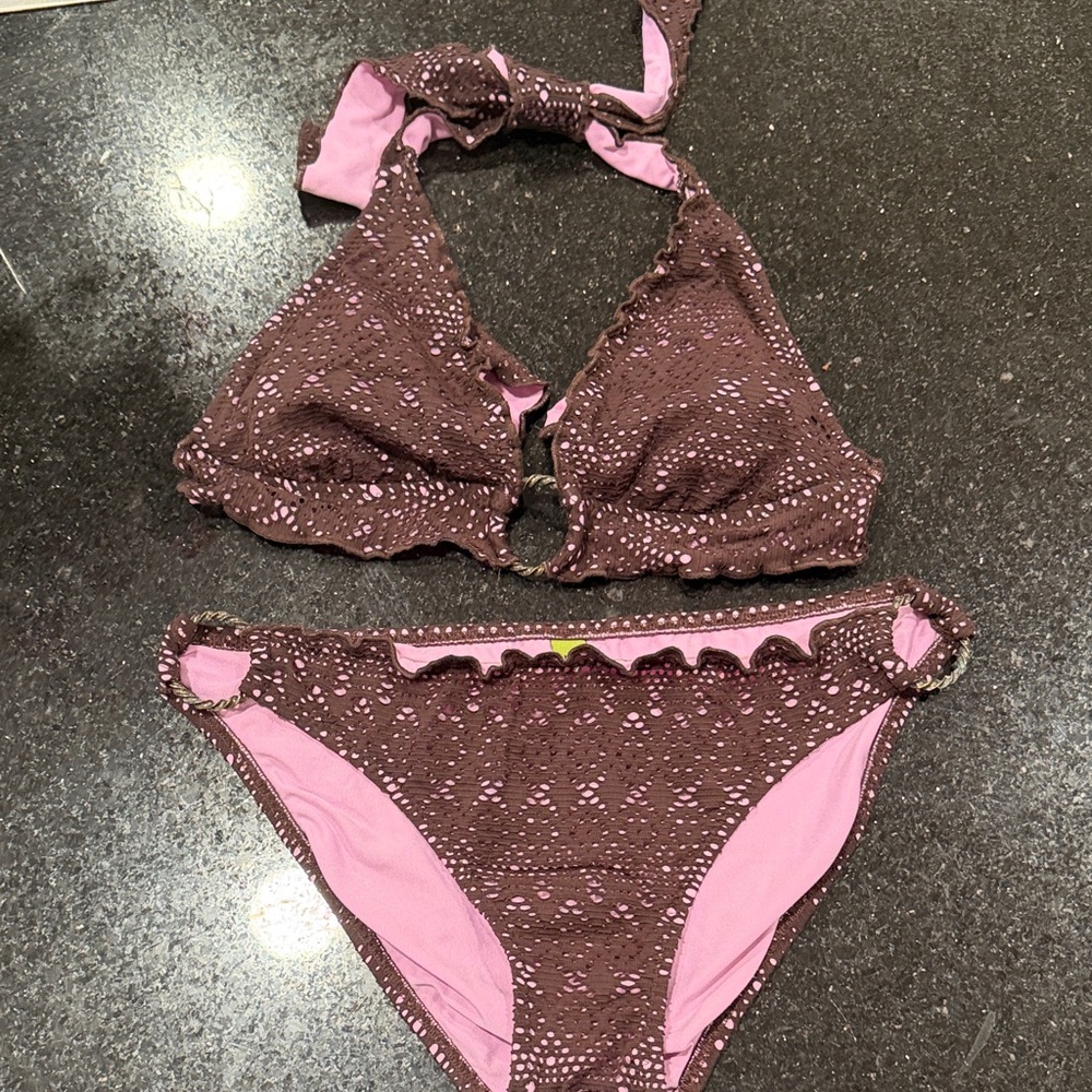 BECCA Brown and Pink Bikini